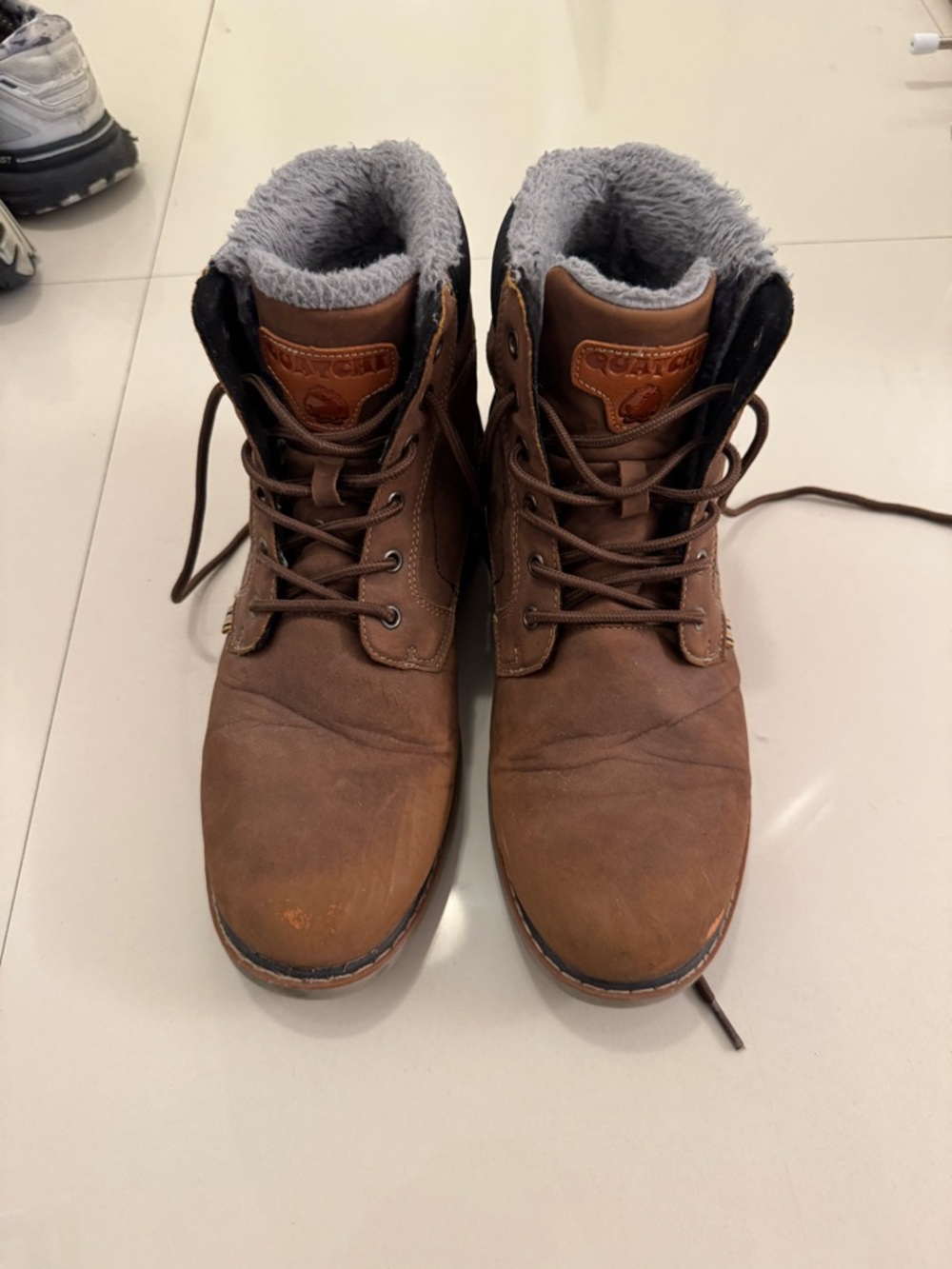 Brown Men's Insulated Lace-Up Boots